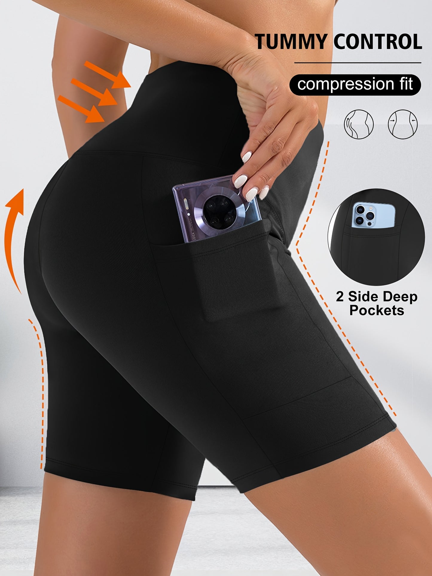 Spyridosa 4pcs Yoga Shorts