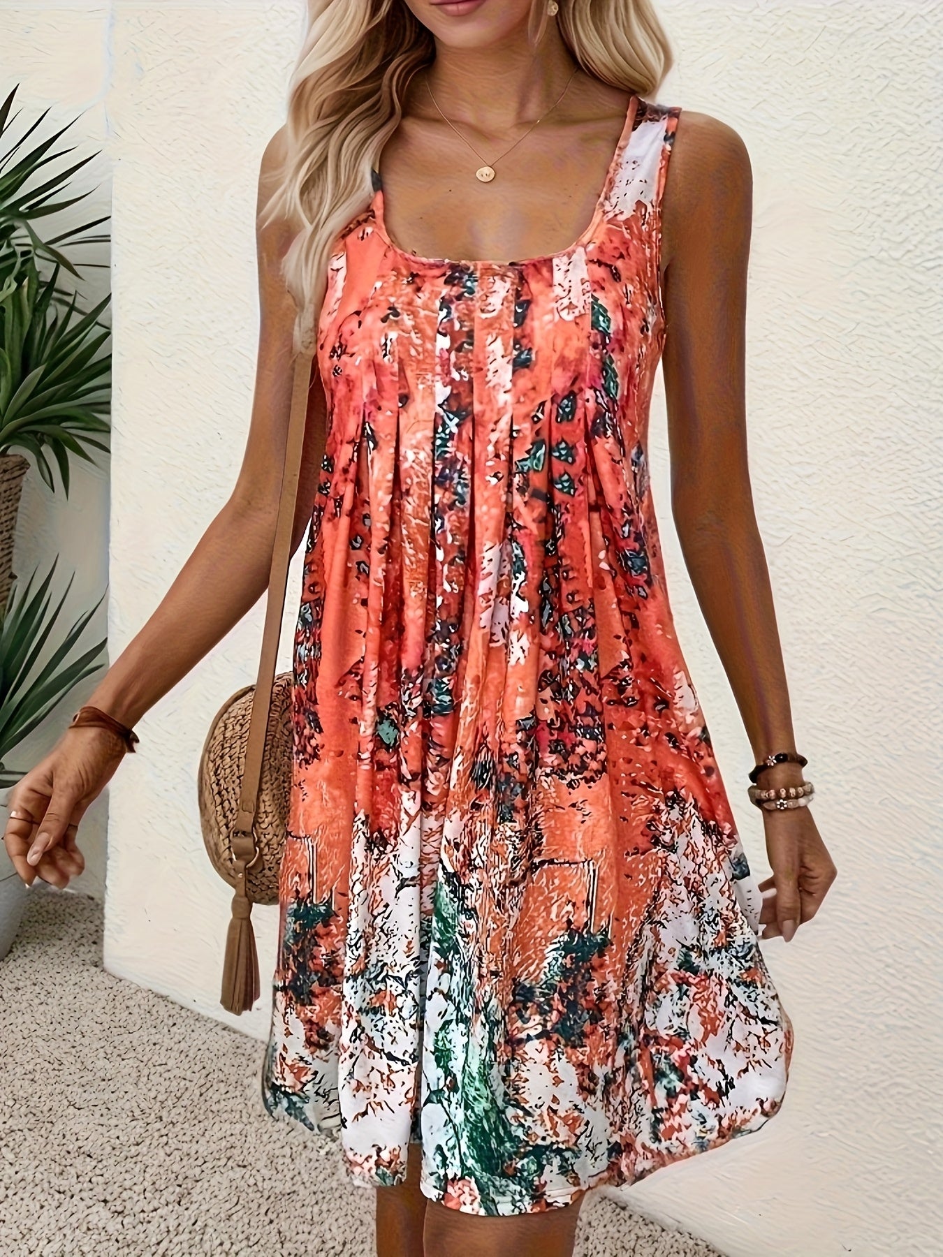 Aubrey Floral Print Dress