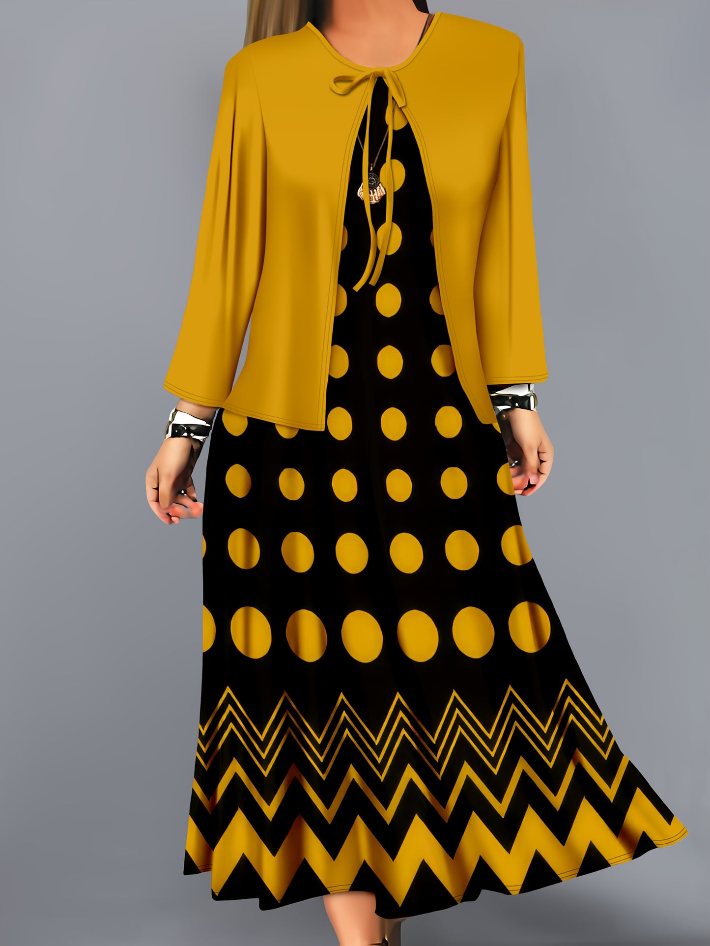 Taheya Midi Dress Set