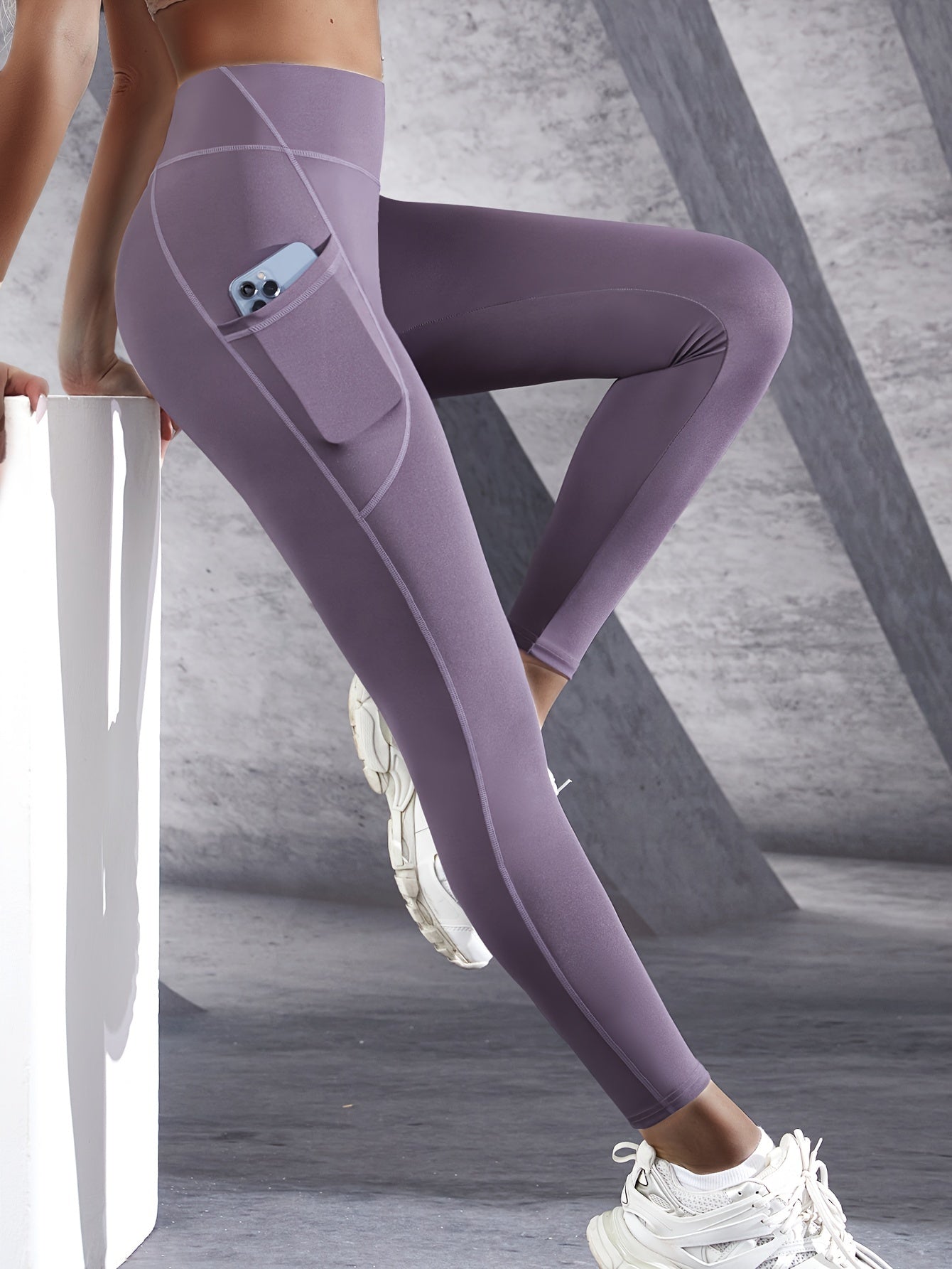 Elena High-Waist Knitted Yoga Pants with Pockets