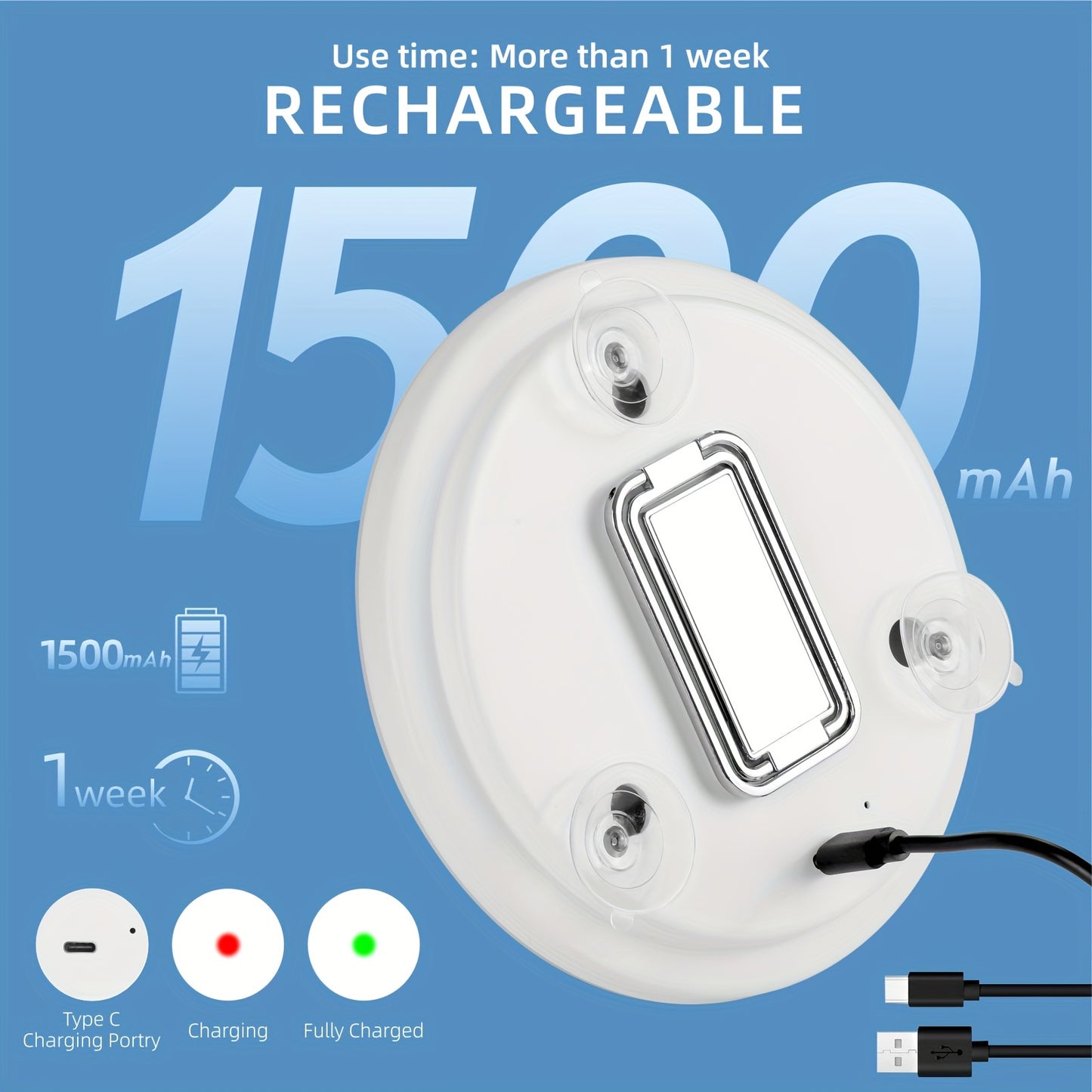LED Lighted Miror Make up with 10X Magnification
