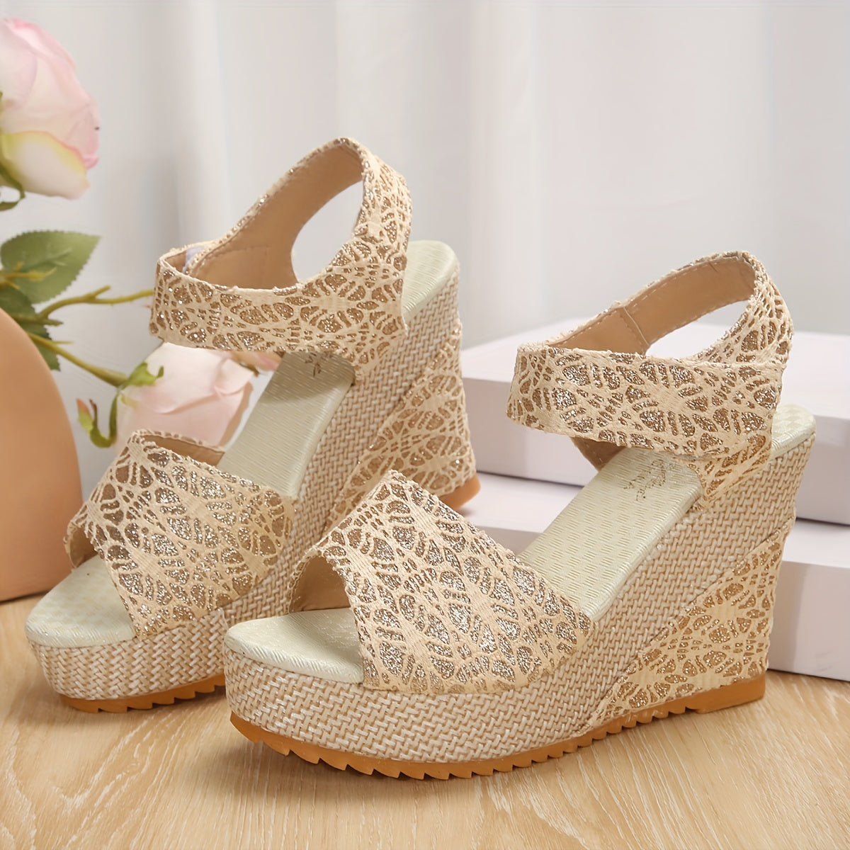 Nova Platform Wedge Sandals