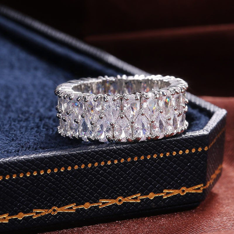 Samiha Drop-shaped Zirconia Ring