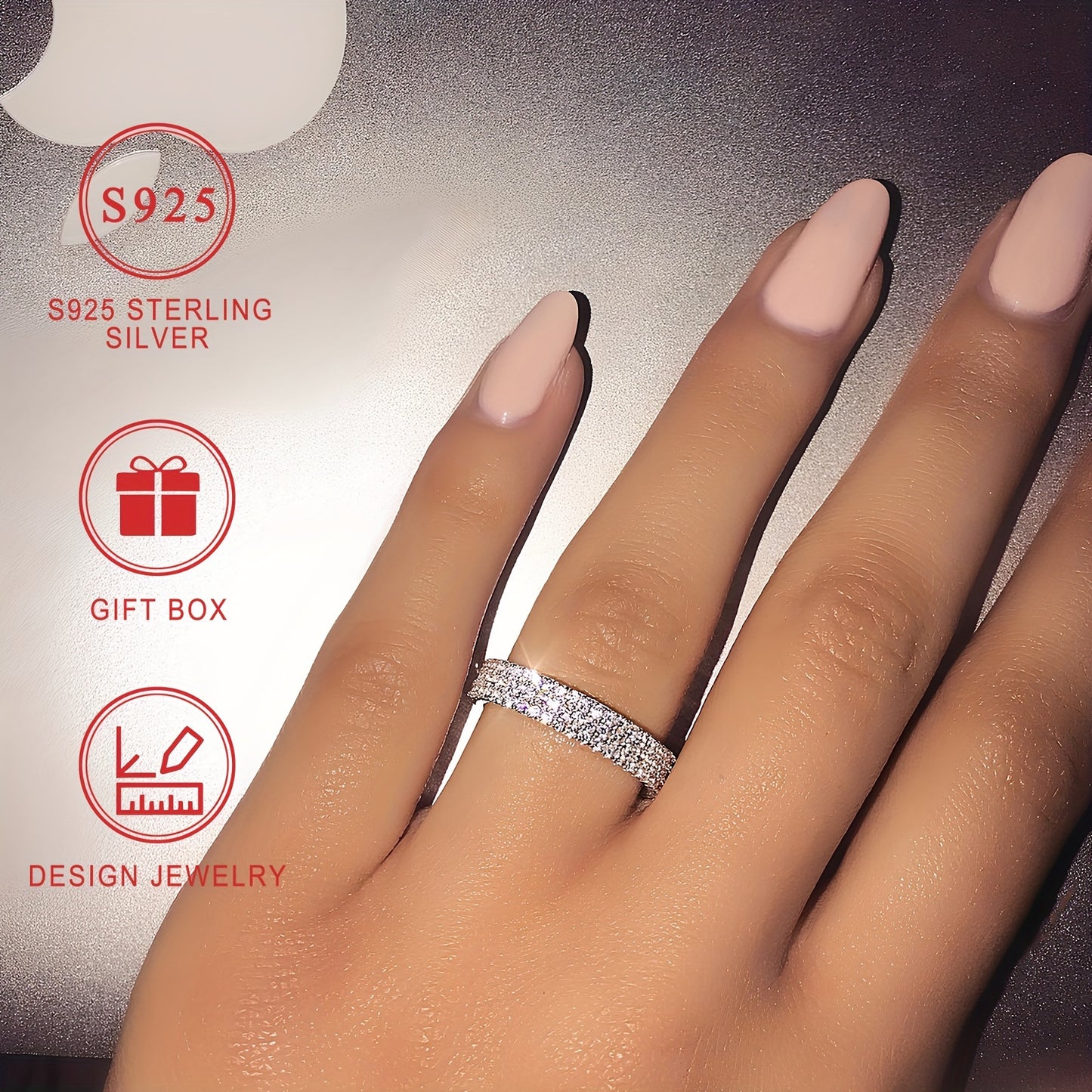 Eva Sterling Silver Promise Ring