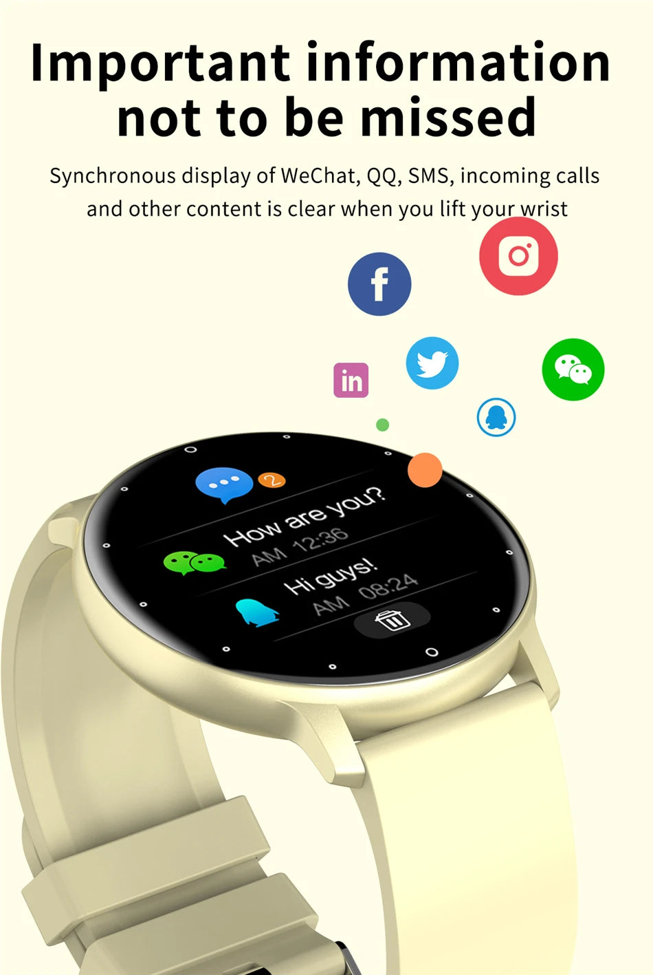 LIGE 2025 Smart watch