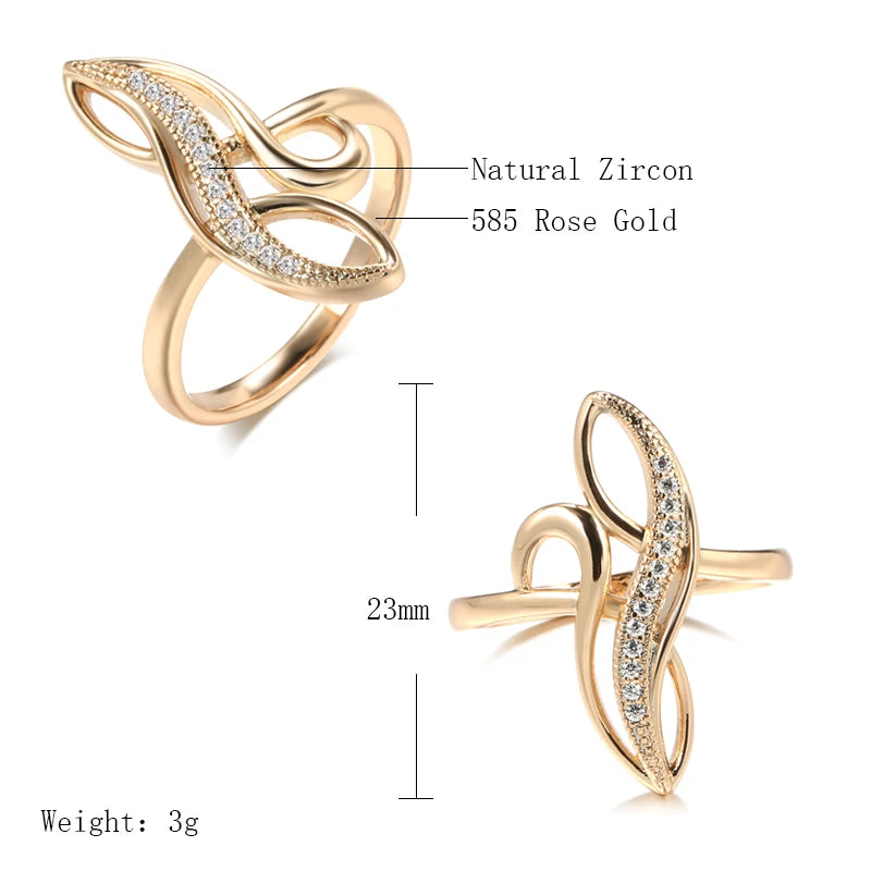 Éléonore White Zircon Rings
