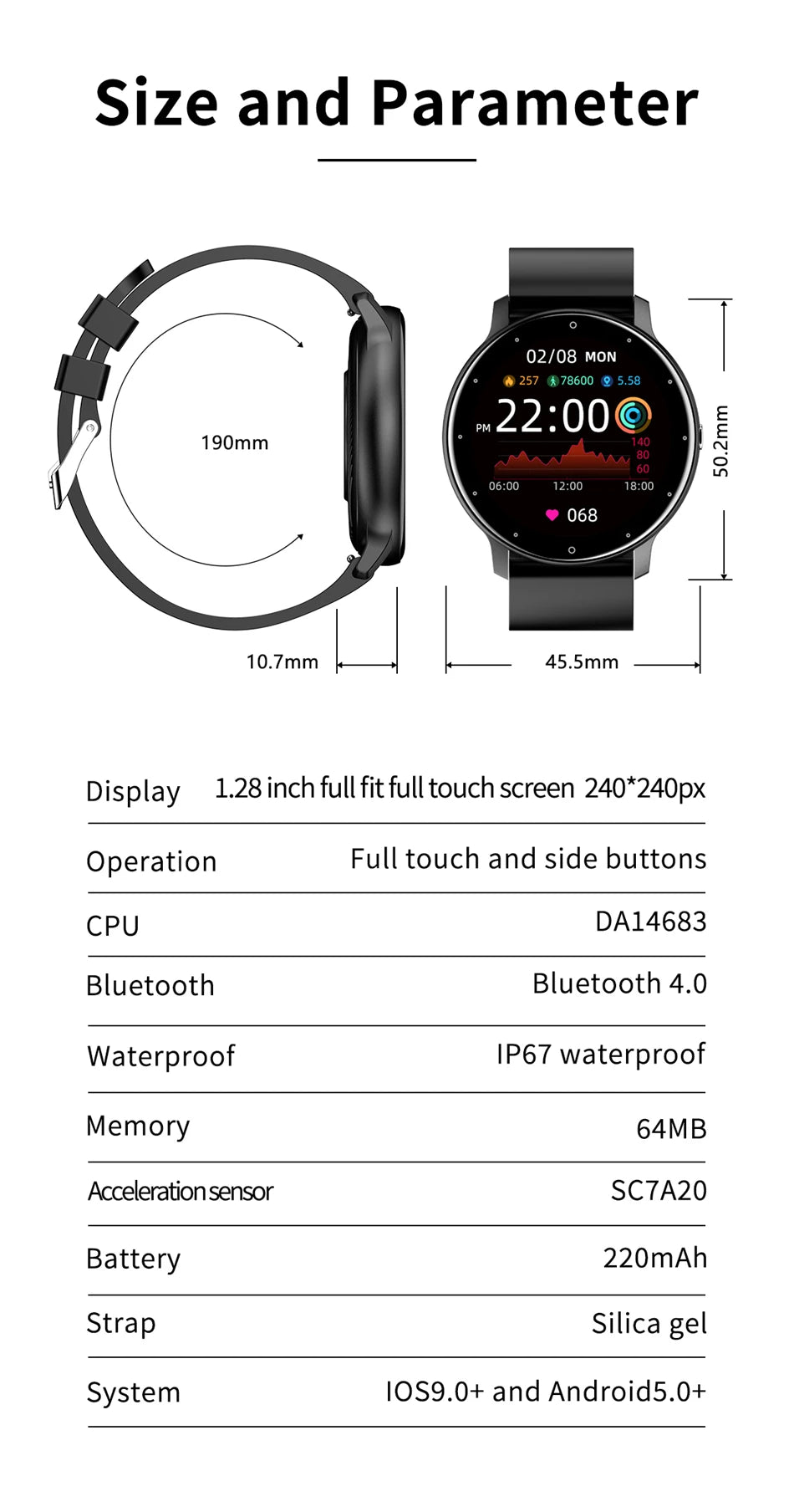 LIGE 2025 Smart watch