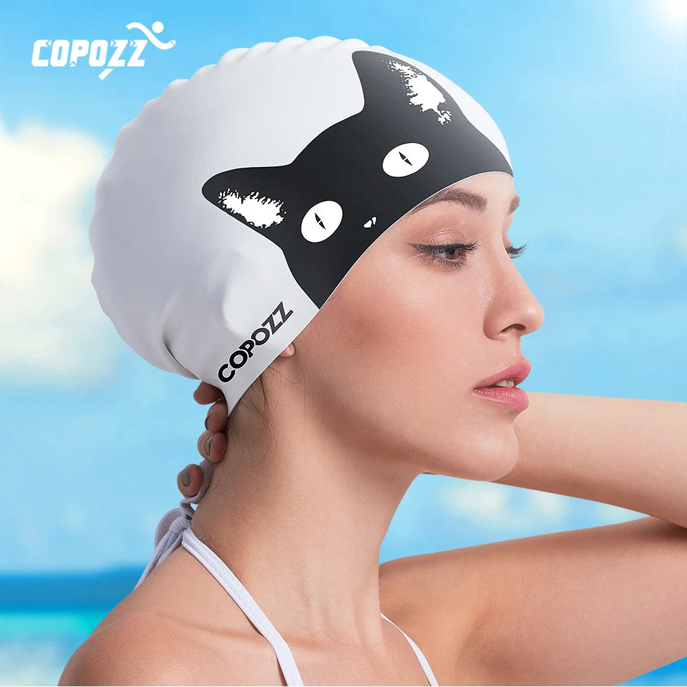 COPOZZ Silicone Swimming Cap