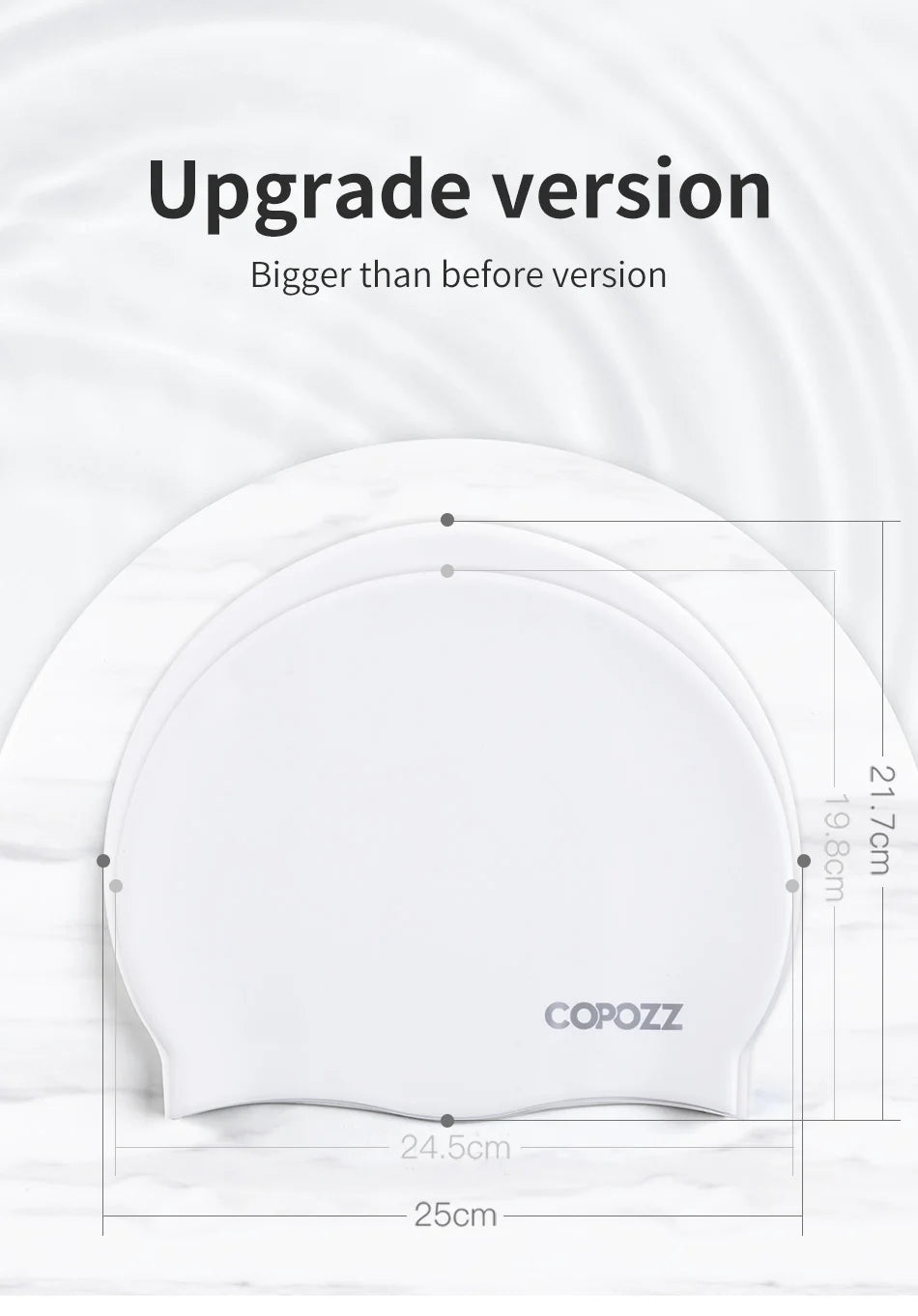 COPOZZ Silicone Swimming Cap
