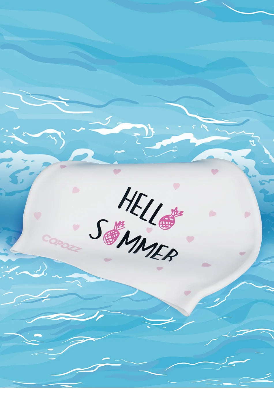 COPOZZ Silicone Swimming Cap