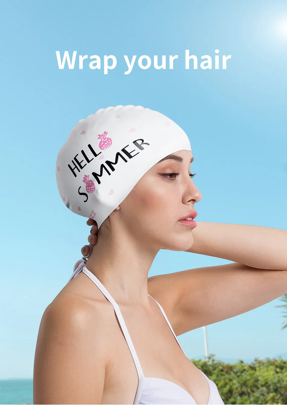 COPOZZ Silicone Swimming Cap