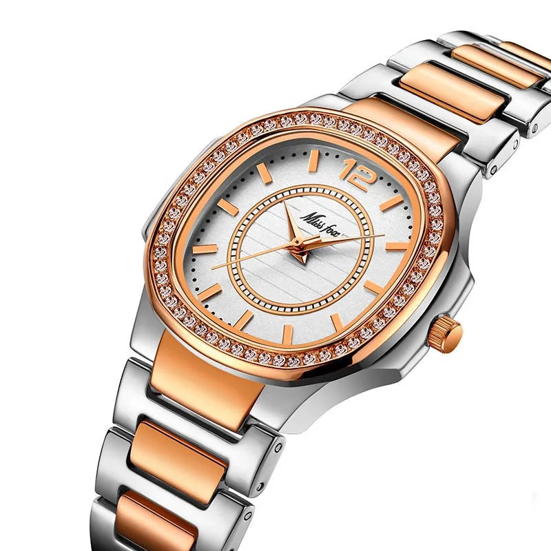 Jehan2 Diamond Quartz Gold Wrist Watch