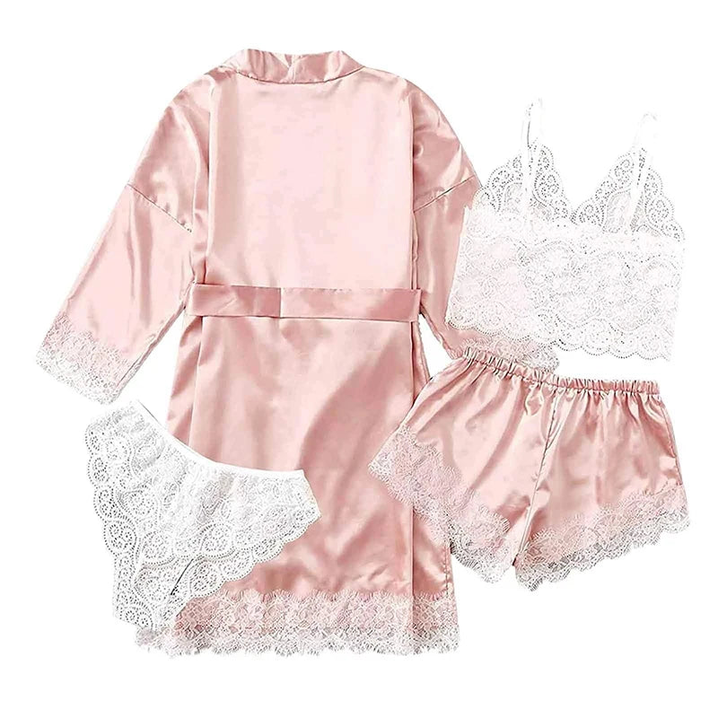 Hanan Four Piece Sleepwear Set