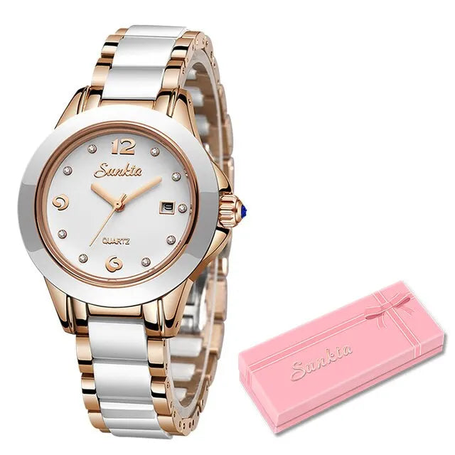 Lige Rose Gold Bracelet Watches