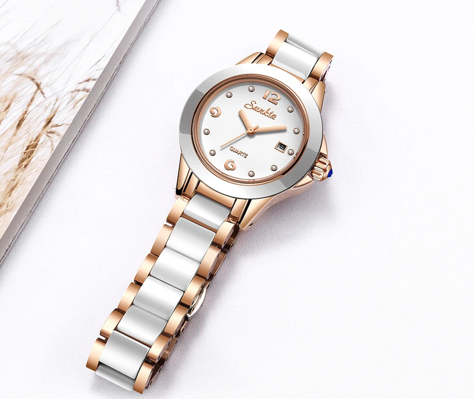 Lige Rose Gold Bracelet Watches