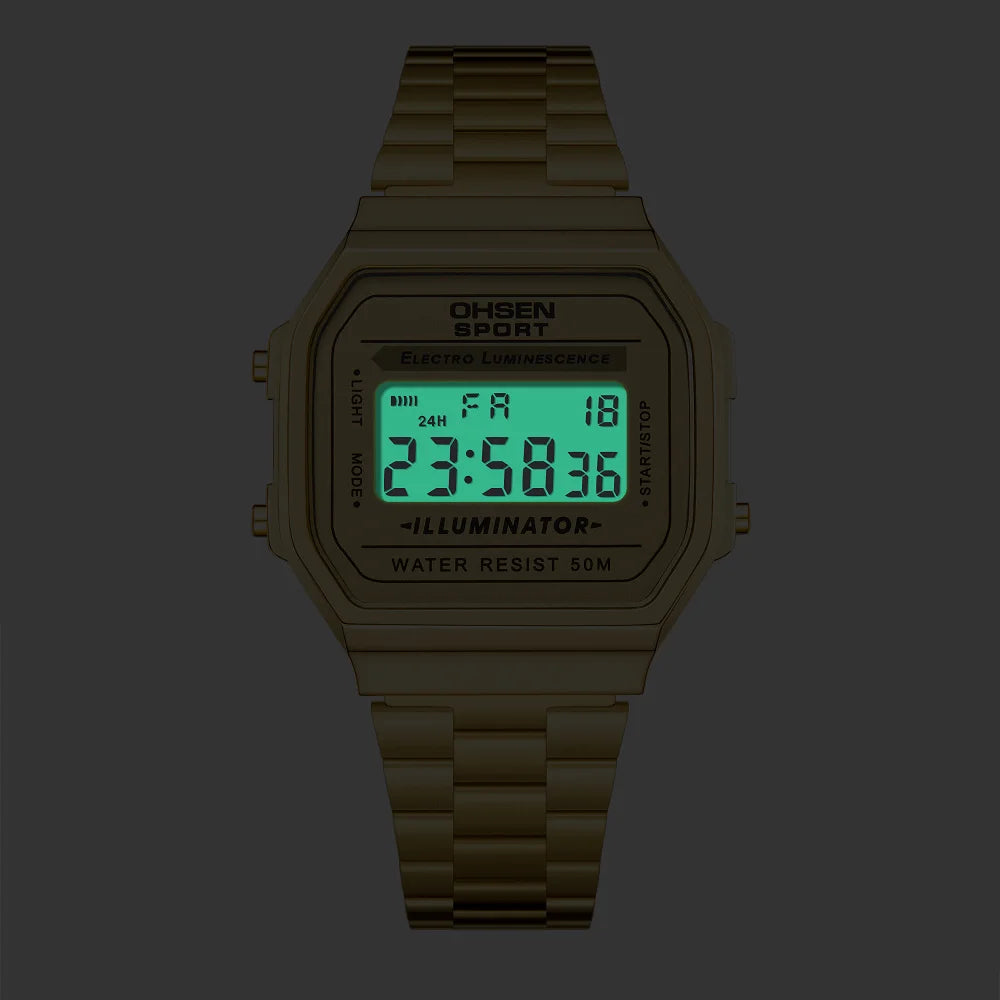 Luxury Gold Ladies Sport Watch
