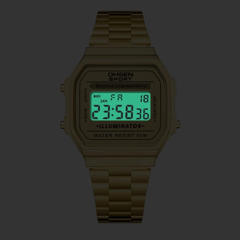 Luxury Gold Ladies Sport Watch