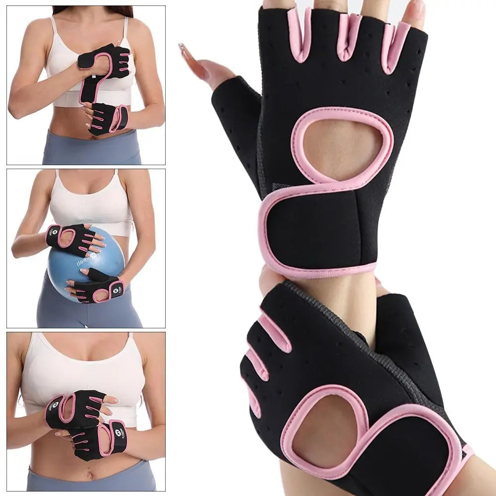 Finger Silicone Palm Weightlifting Gloves