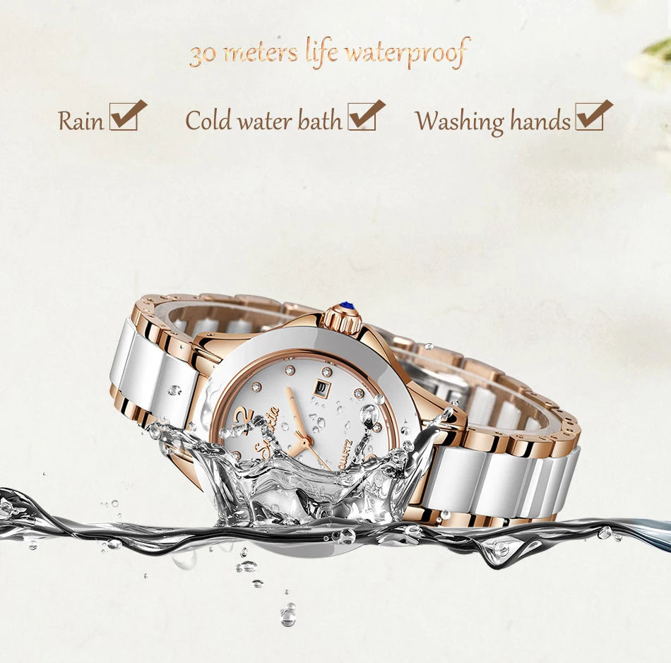 Lige Rose Gold Bracelet Watches