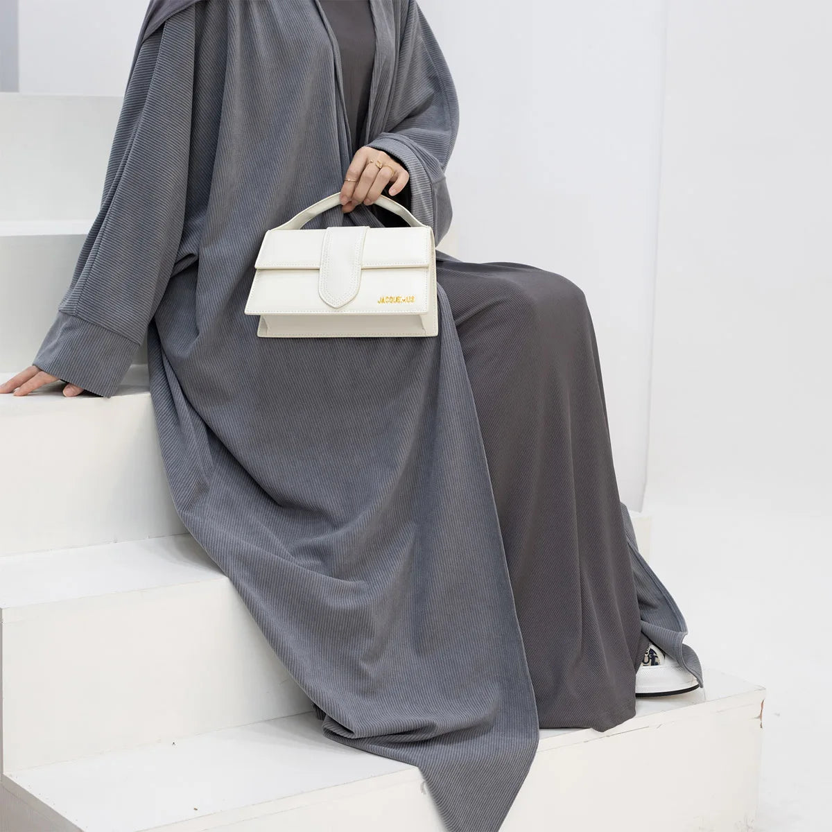 Nouf Rib Knit Abaya
