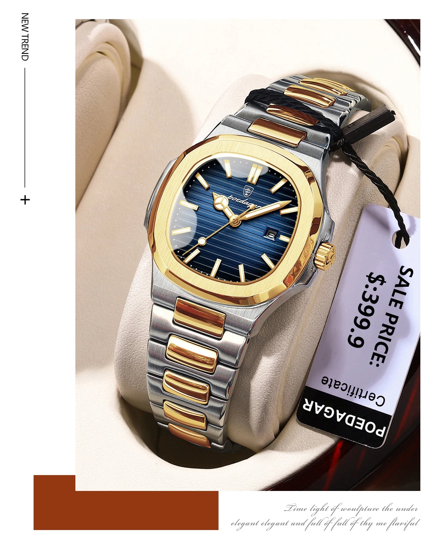 Shahinda Luxury Square Watch