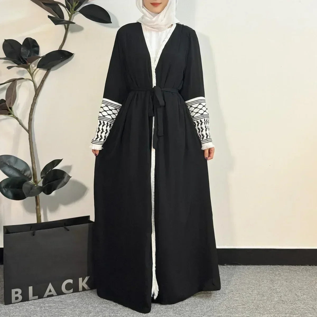 Ghaza Open Front Abaya