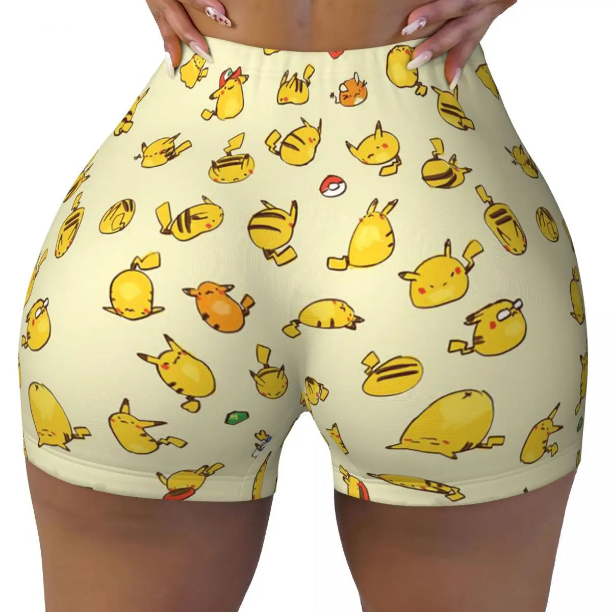 Ghandi Custom Pikachus Yoga Shorts