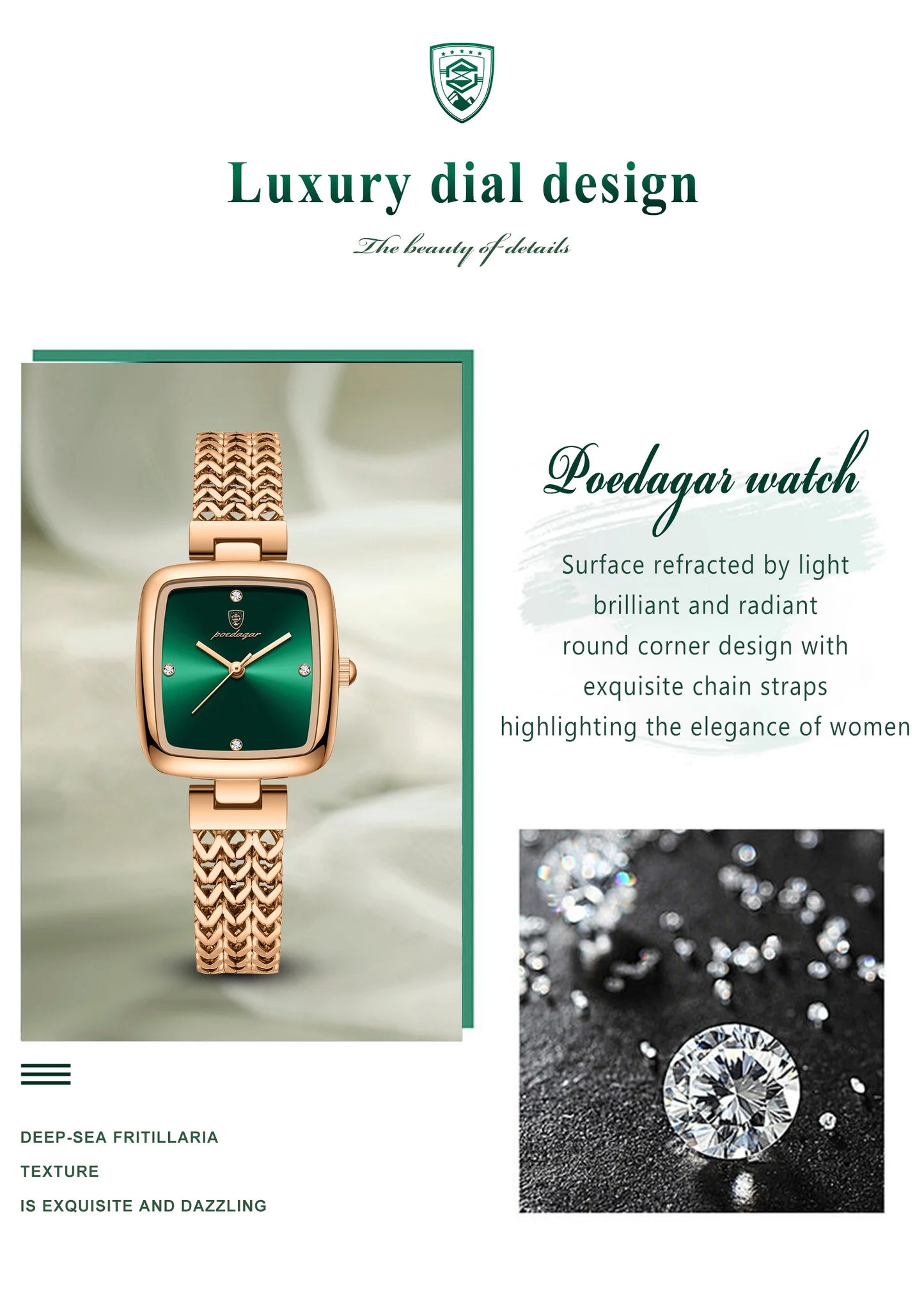 Zawra Luxury Square Watch