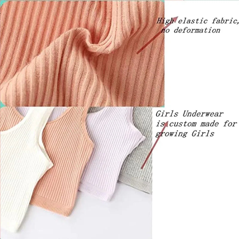 4 Pcs/Lot Teen Girl Sports Bra