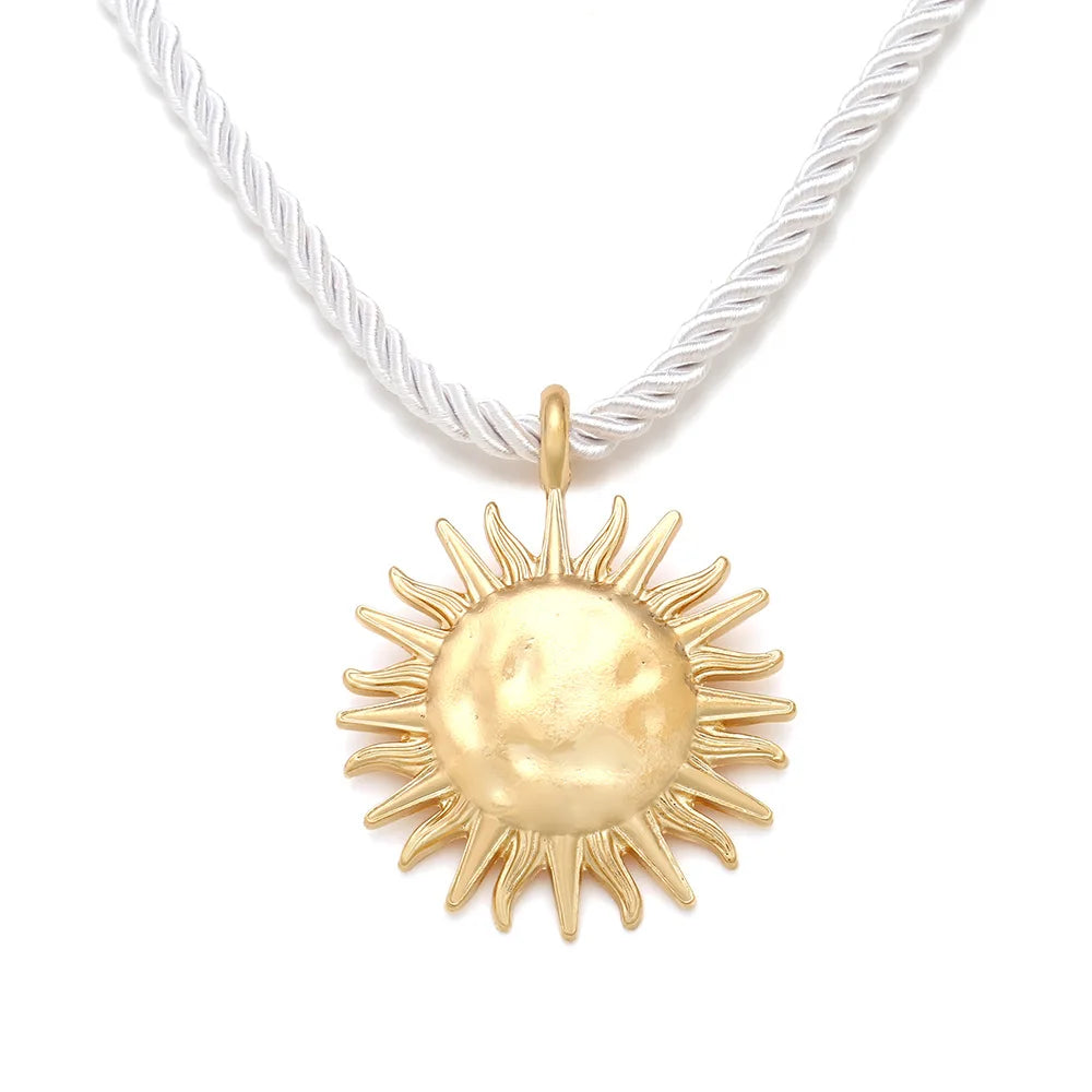 Sun Flower Pendant Necklace