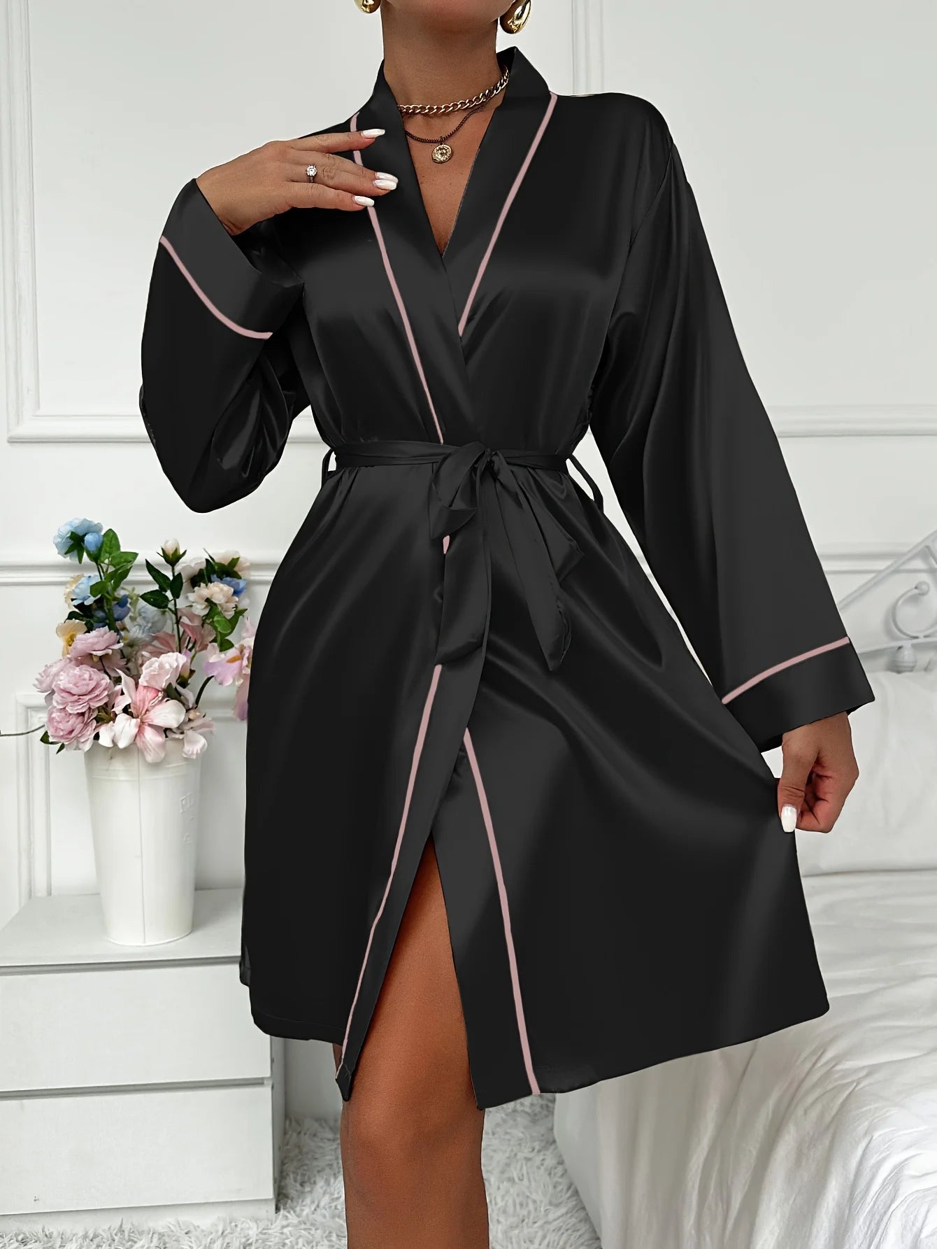 Diana Silk Belted Robe
