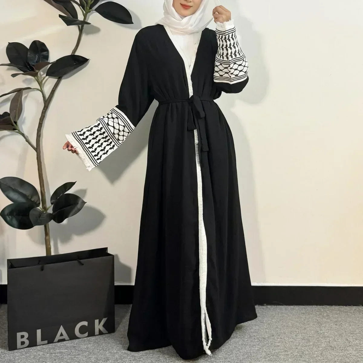 Ghaza Open Front Abaya