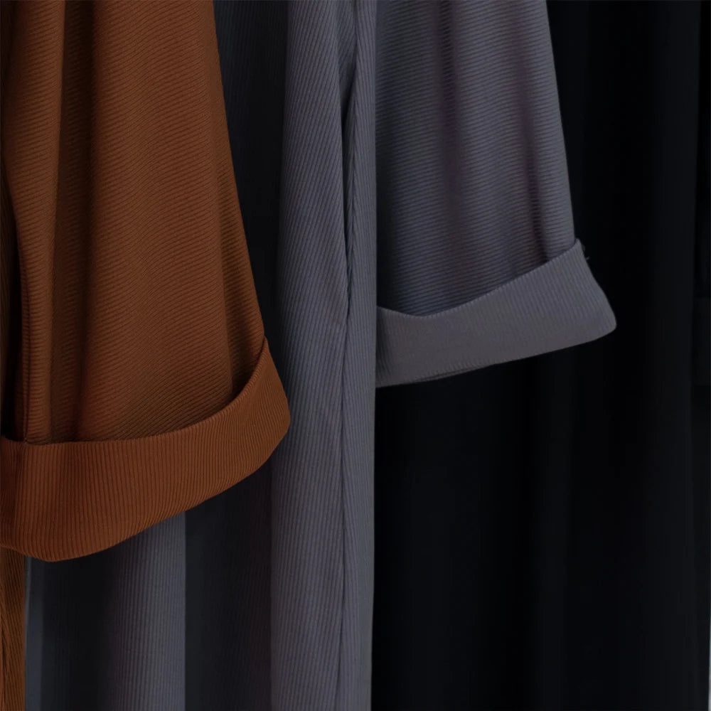 Nouf Rib Knit Abaya