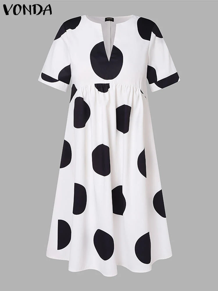 VONDA Polka Dot Dress