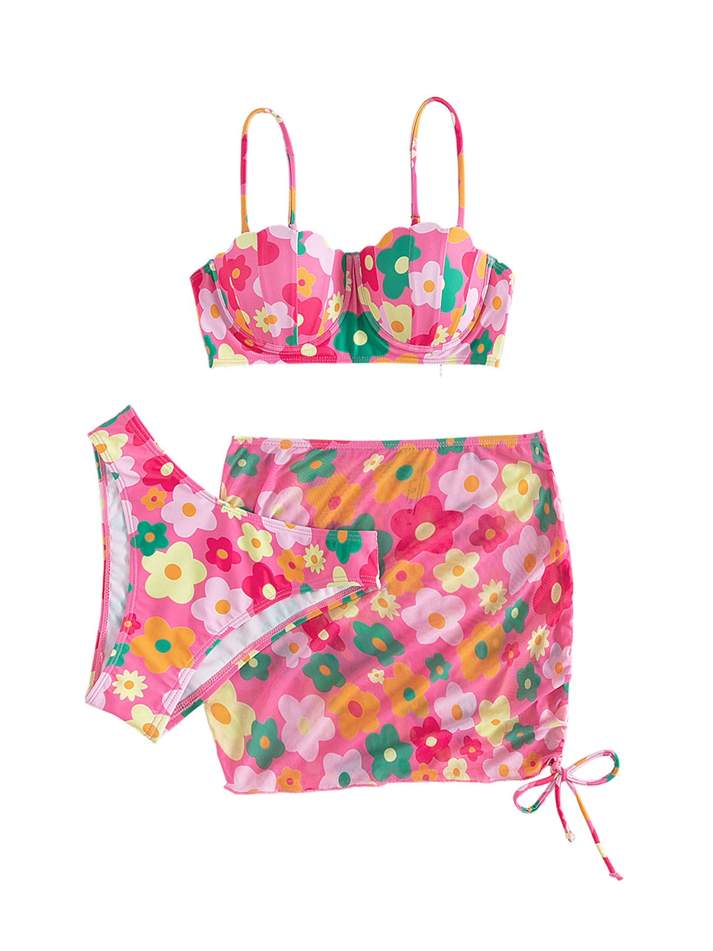 Rosy 3pcs Swimsuit Set