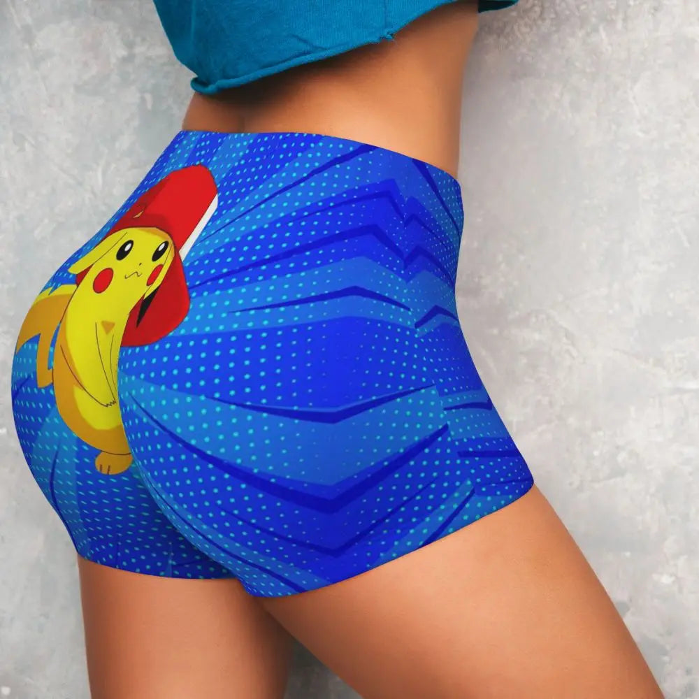 Ghandi Custom Pikachus Yoga Shorts