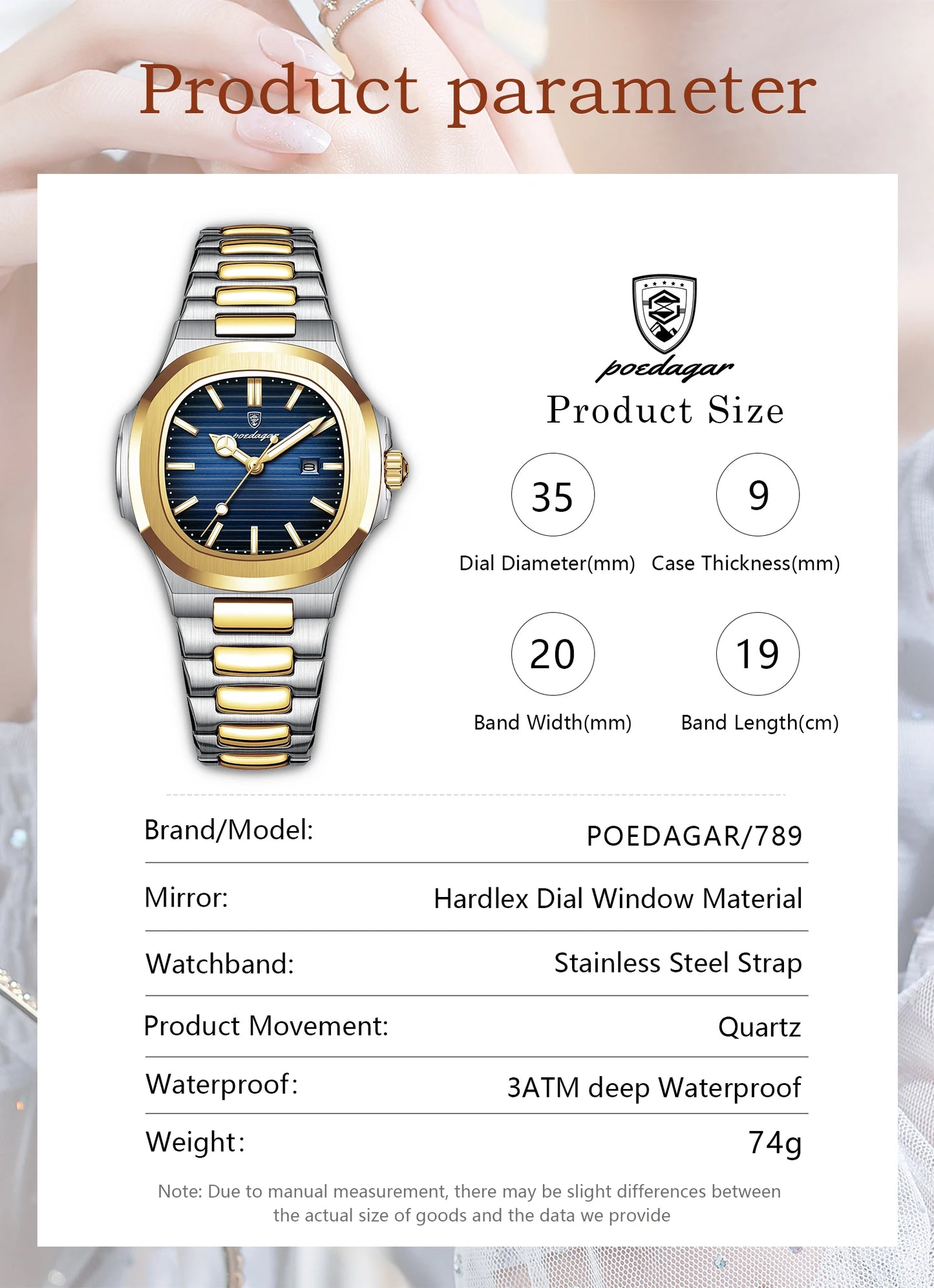 Shahinda Luxury Square Watch