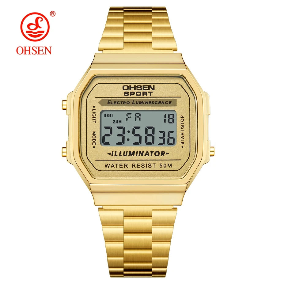 Luxury Gold Ladies Sport Watch