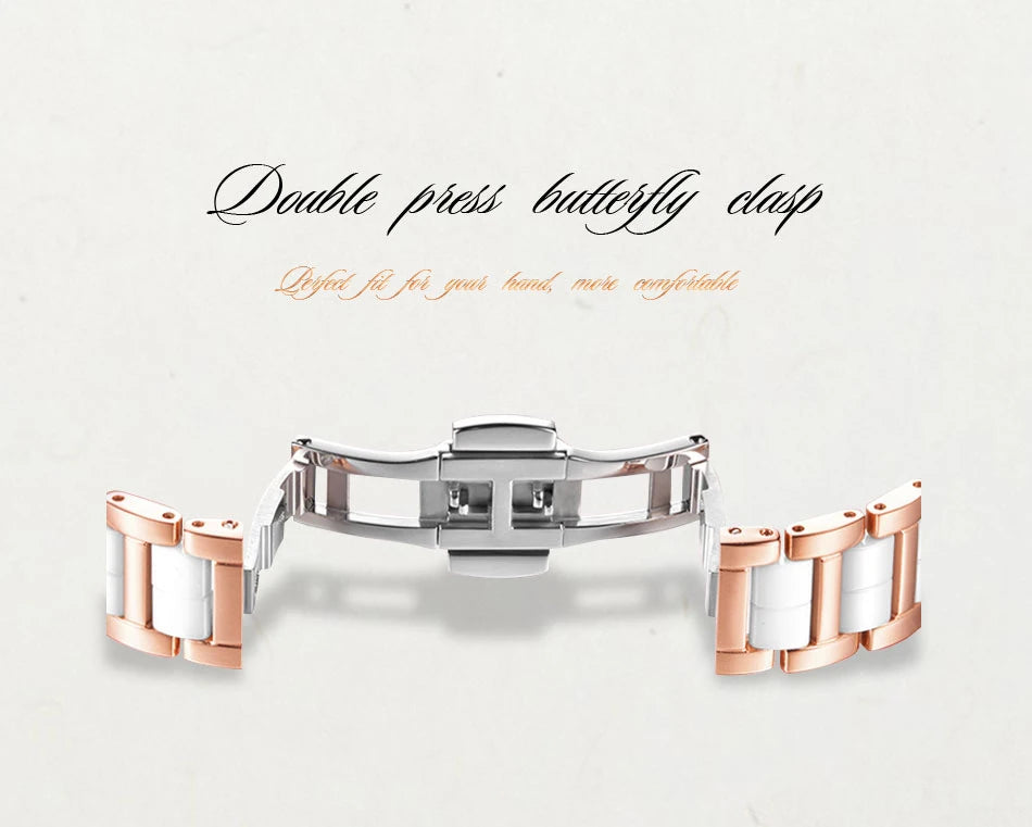 Lige Rose Gold Bracelet Watches