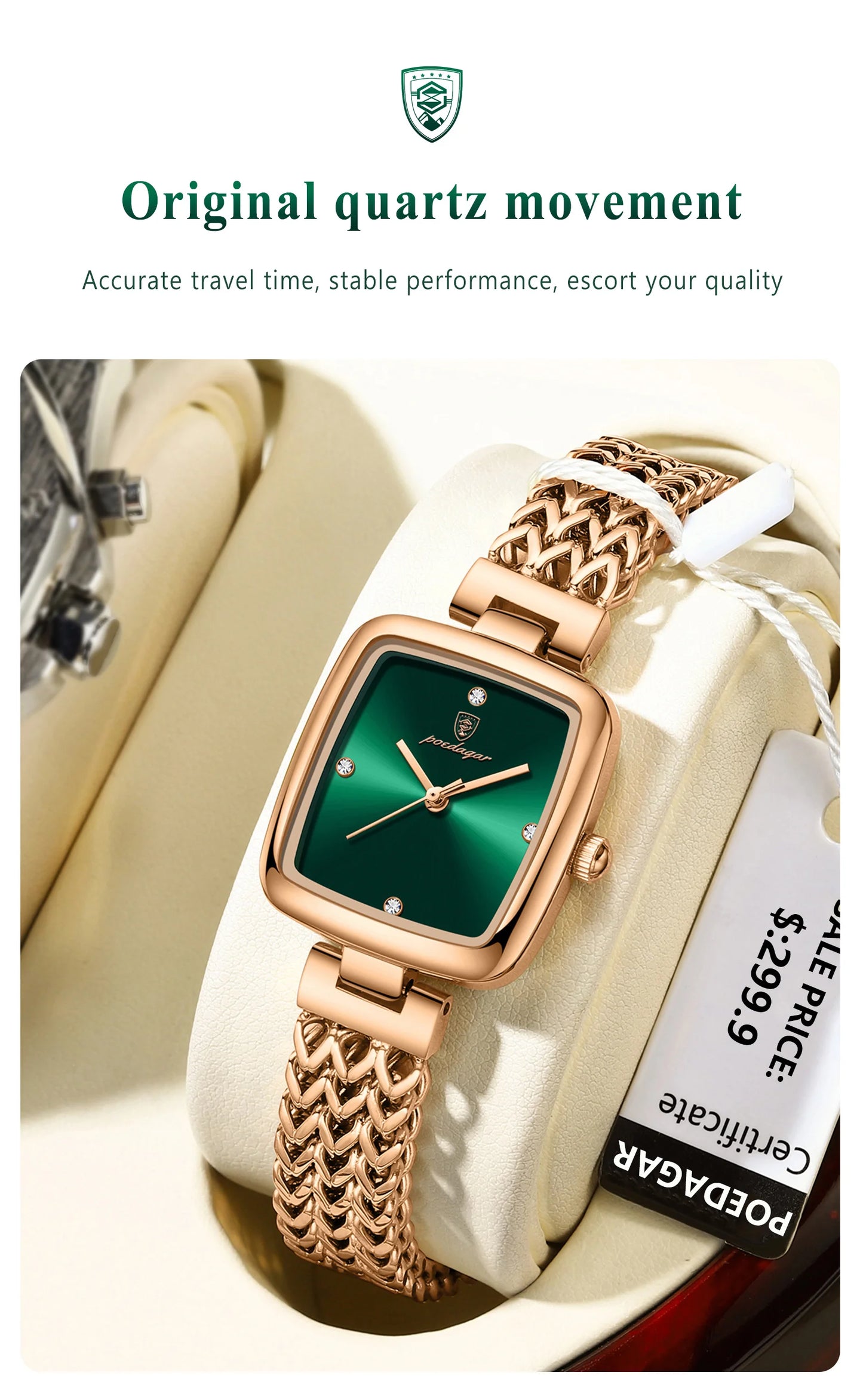 Zawra Luxury Square Watch