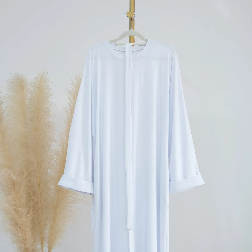 Nouf Rib Knit Abaya