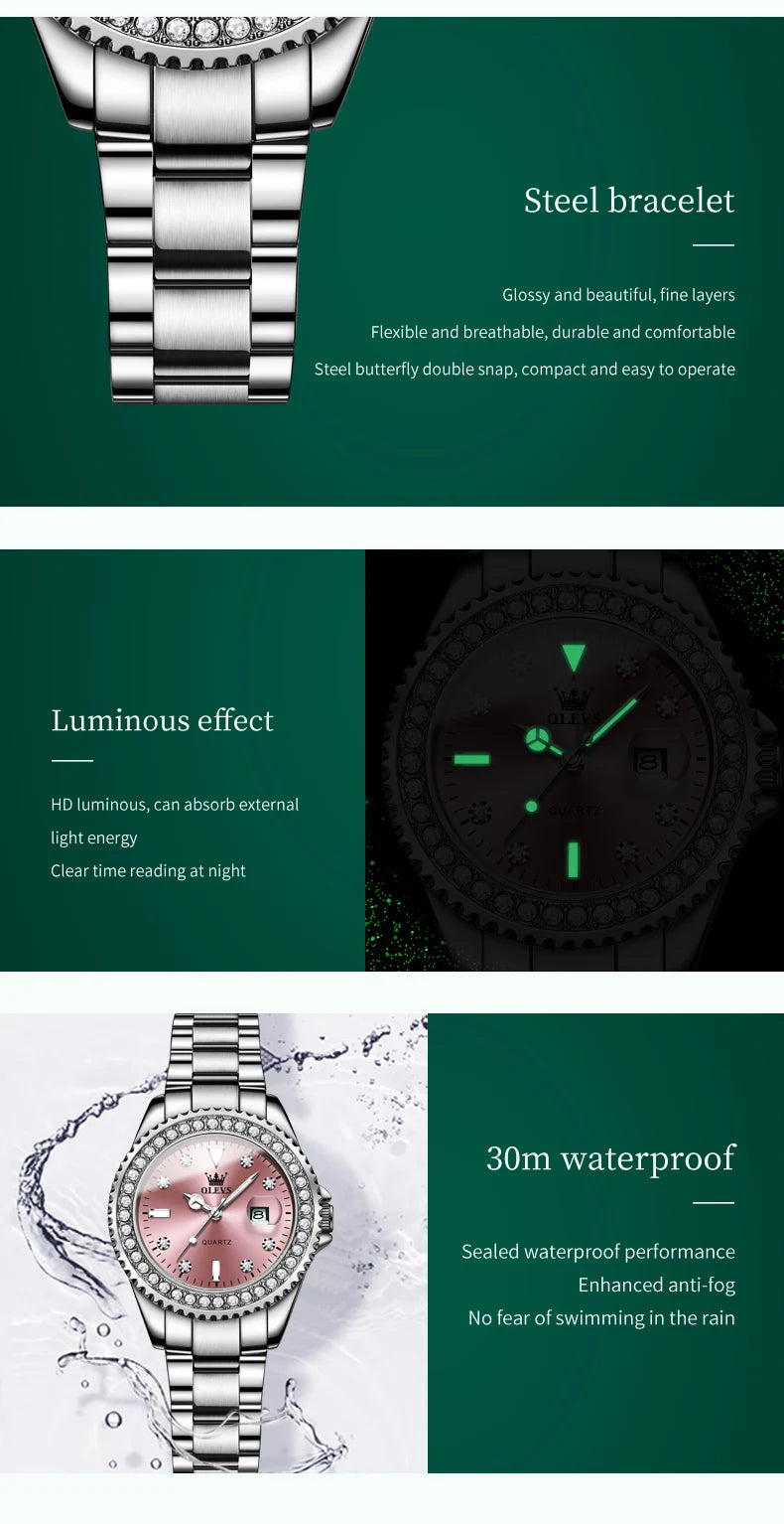 OLEVS2 Original Quartz Watch for Women
