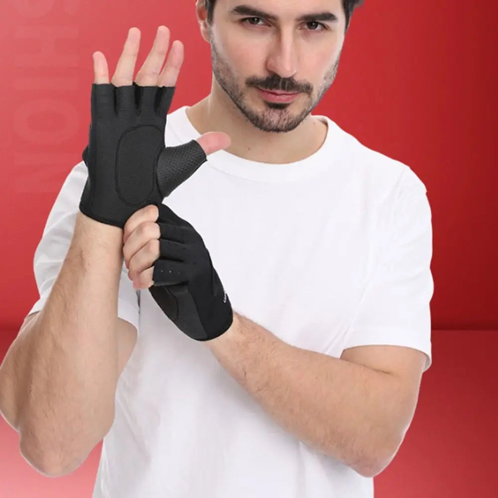 Finger Silicone Palm Weightlifting Gloves