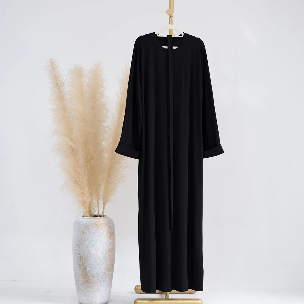 Nouf Rib Knit Abaya