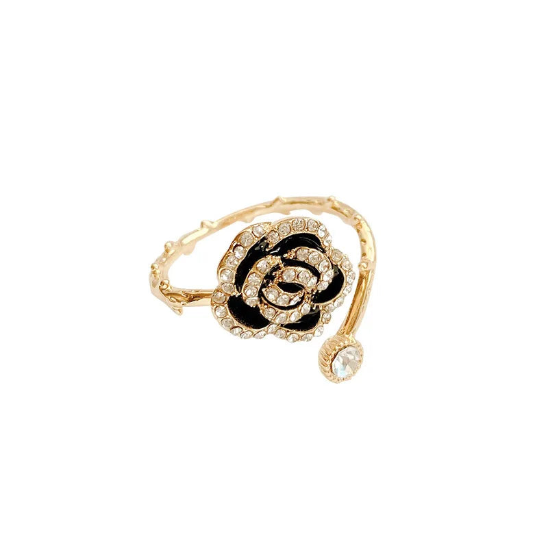 Hélène Rose Shaped Metal Opening Rings