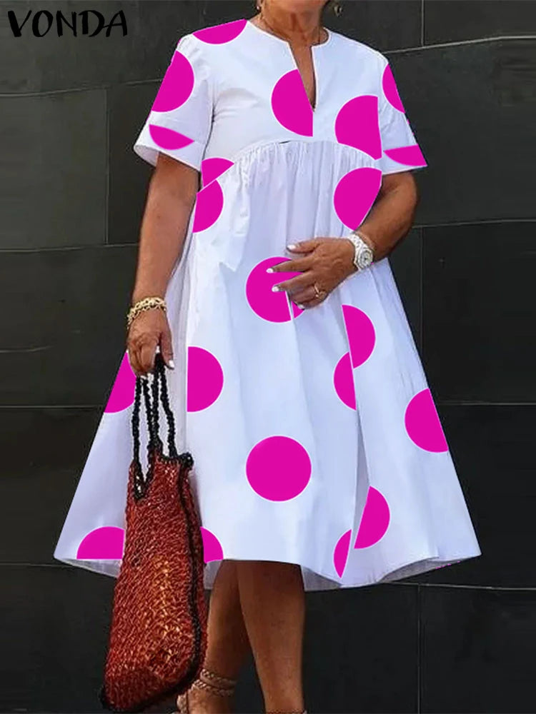 VONDA Polka Dot Dress