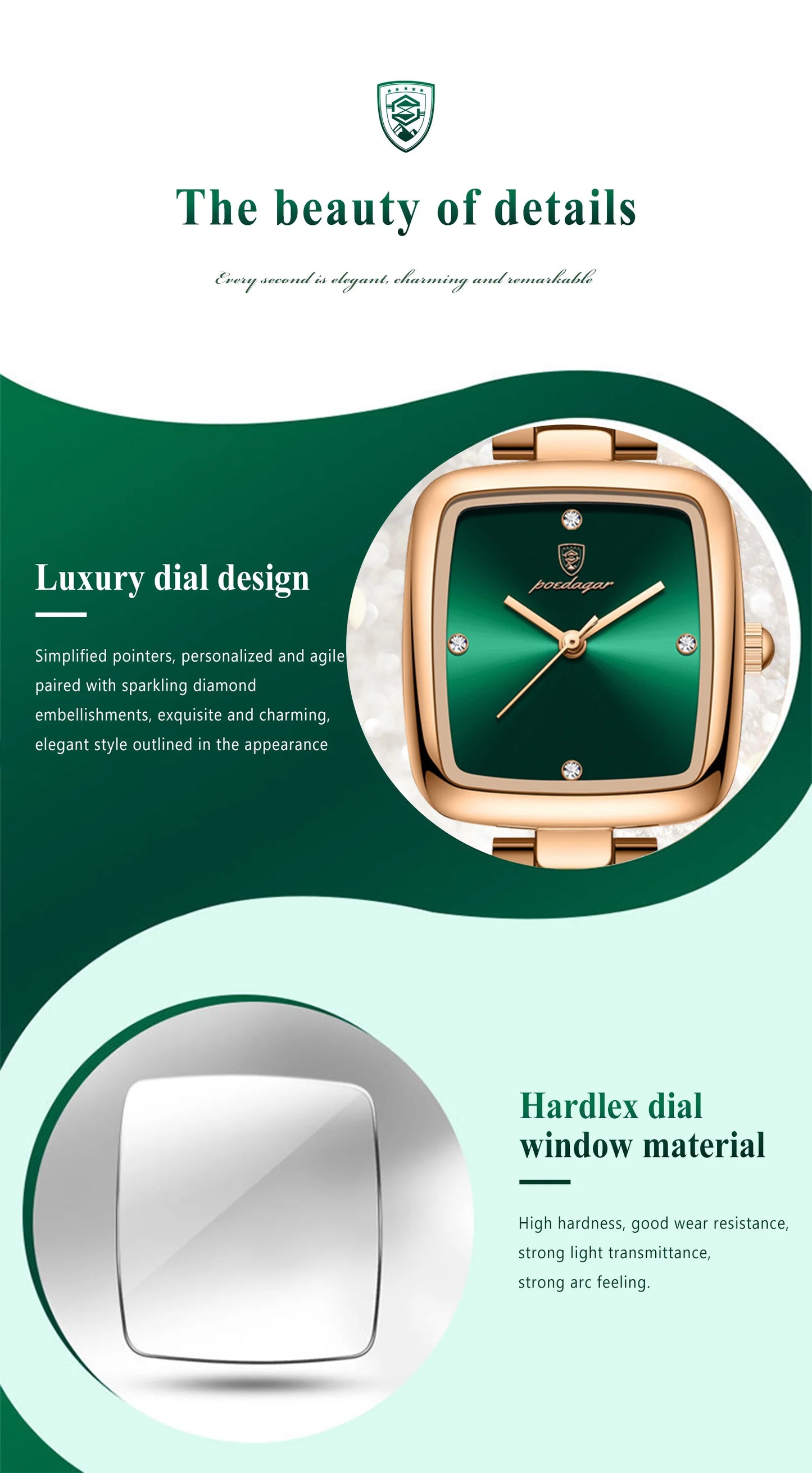 Zawra Luxury Square Watch