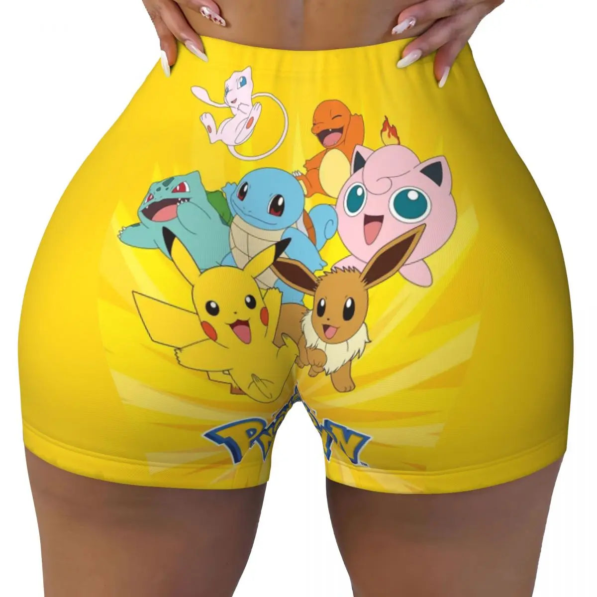 Ghandi Custom Pikachus Yoga Shorts