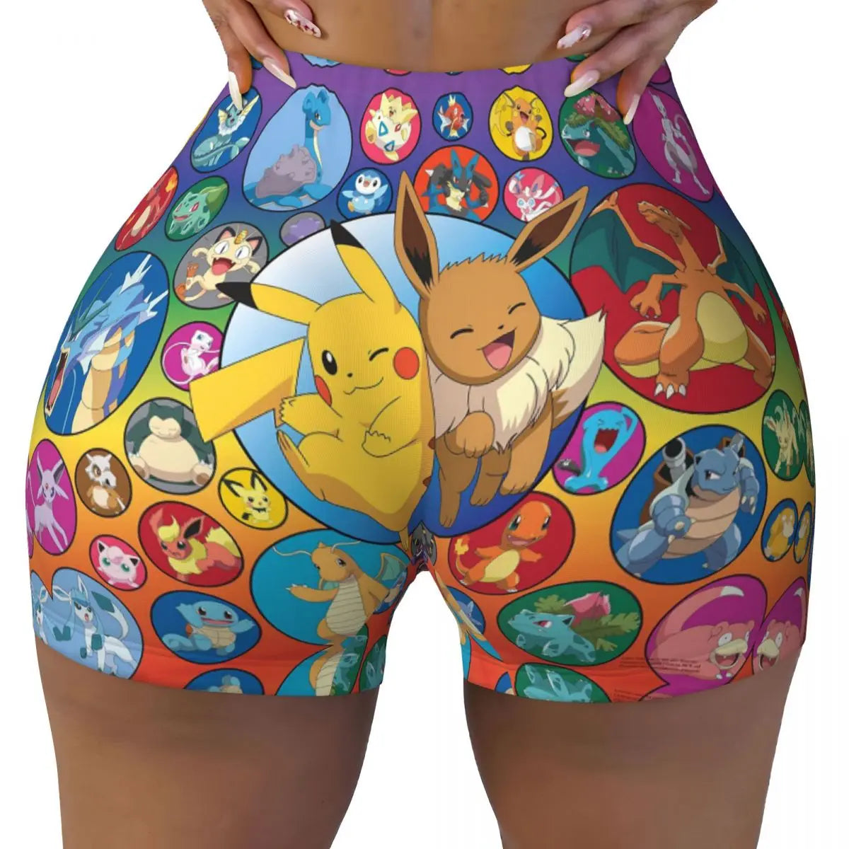 Ghandi Custom Pikachus Yoga Shorts