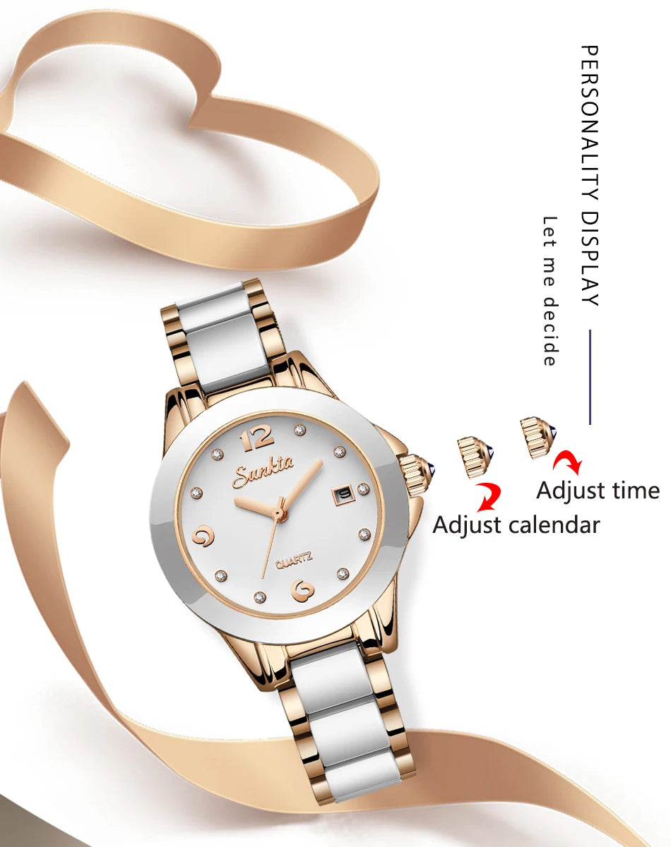 Lige Rose Gold Bracelet Watches